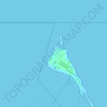 Topografische Karte Playa Norte, Höhe, Relief