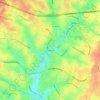 Topografische Karte Jonestown, Höhe, Relief
