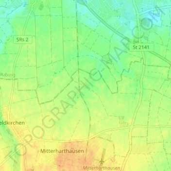 Topografische Karte Lindloh, Höhe, Relief