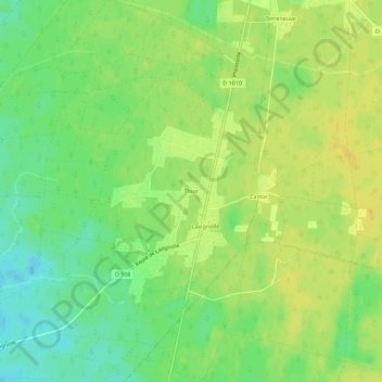 Topografische Karte Thiot, Höhe, Relief