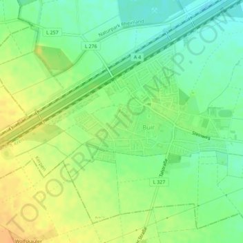 Topografische Karte Am Hofacker, Höhe, Relief