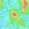 Topografische Karte Ansan Mountain, Höhe, Relief