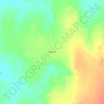 Topografische Karte Paraíso, Höhe, Relief