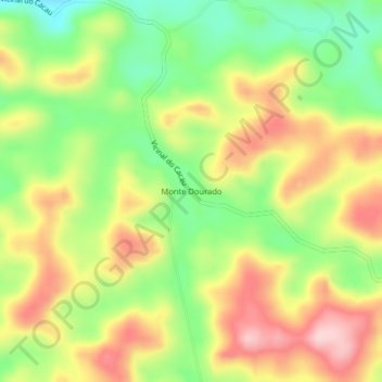 Topografische Karte Monte Dourado, Höhe, Relief