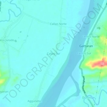 Topografische Karte Callao Sur, Höhe, Relief