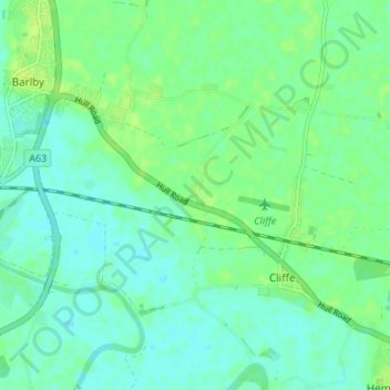 Topografische Karte Lund, Höhe, Relief