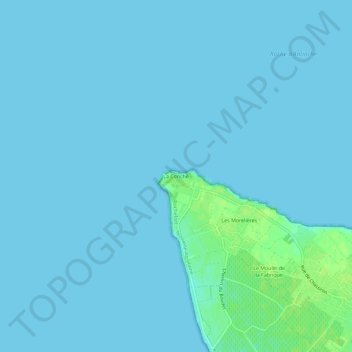 Topografische Karte La Conche, Höhe, Relief