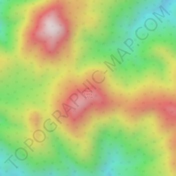 Topografische Karte Mount Cresta, Höhe, Relief