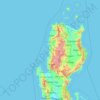 Topografische Karte Ilocos Sur, Höhe, Relief