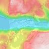 Topografische Karte Frafjord, Höhe, Relief