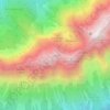 Topografische Karte Steinfeldspitze-Nordost-Gipfel, Höhe, Relief