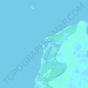 Topografische Karte Lawis, Höhe, Relief