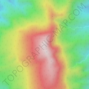 Topografische Karte Mount Oriod, Höhe, Relief