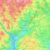 Topografische Karte Hyattsville, Höhe, Relief