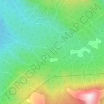 Topografische Karte Rocky Mountains, Höhe, Relief