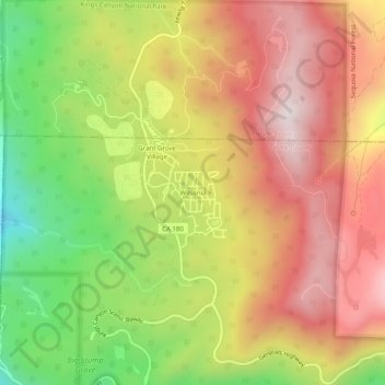 Topografische Karte Wilsonia, Höhe, Relief