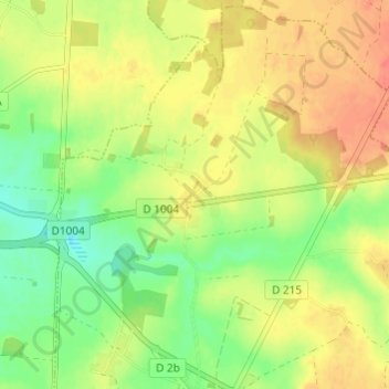 Topografische Karte Le Corbier, Höhe, Relief