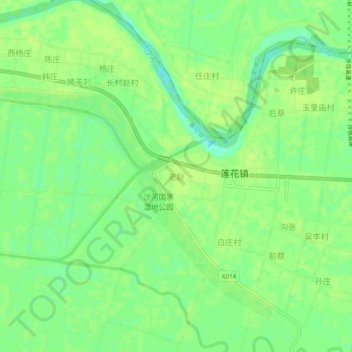 Topografische Karte 老赵, Höhe, Relief