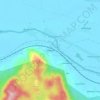 Topografische Karte Teliagarhi, Höhe, Relief