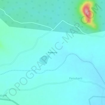 Topografische Karte Ramkuru, Höhe, Relief