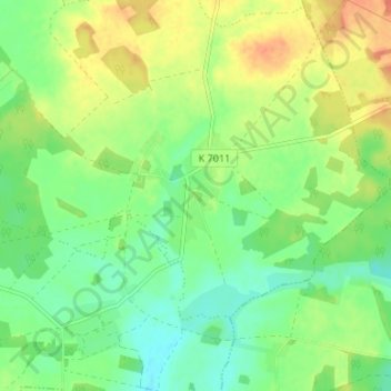 Topografische Karte Kehrberg, Höhe, Relief