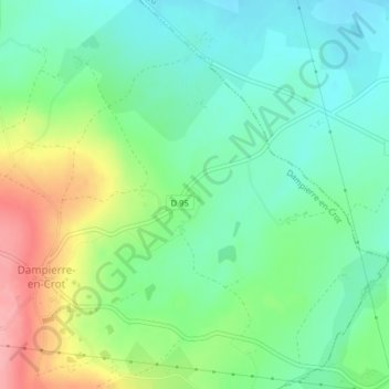 Topografische Karte Berthelot, Höhe, Relief