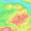 Topografische Karte Unterried, Höhe, Relief