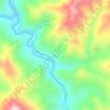 Topografische Karte Suteh, Höhe, Relief
