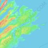 Topografische Karte Sangaree Island, Höhe, Relief
