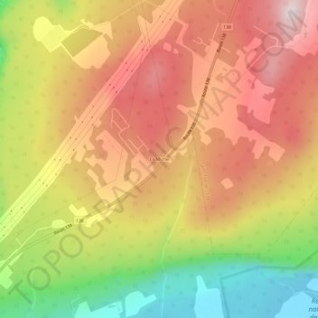 Topografische Karte La Miche, Höhe, Relief