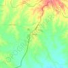 Topografische Karte Chinú, Höhe, Relief