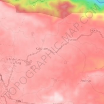 Topografische Karte Kilib, Höhe, Relief