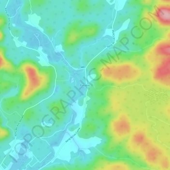 Topografische Karte Pincebec, Höhe, Relief