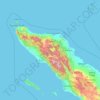 Topografische Karte Aceh, Höhe, Relief
