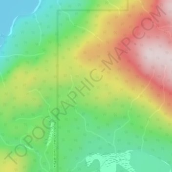 Topografische Karte Nechako Plateau, Höhe, Relief
