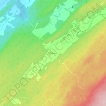 Topografische Karte Martineau, Höhe, Relief