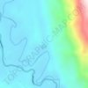 Topografische Karte Gunung Melihat, Höhe, Relief
