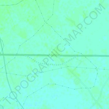 Topografische Karte Rajabpur, Höhe, Relief