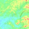 Topografische Karte Semoi Dua, Höhe, Relief