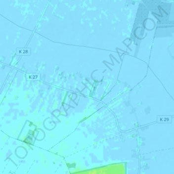 Topografische Karte Asselermoor, Höhe, Relief