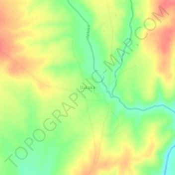Topografische Karte Ilakaka, Höhe, Relief