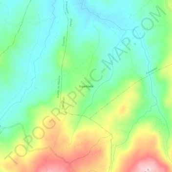 Topografische Karte Espedrada, Höhe, Relief