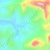 Topografische Karte Córrego do Bom Sucesso, Höhe, Relief