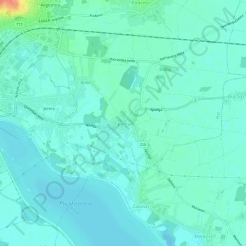 Topografische Karte Spuhlja, Höhe, Relief