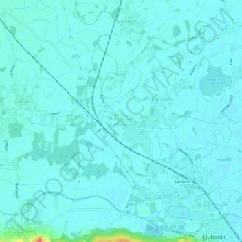 Topografische Karte Urschendorf, Höhe, Relief