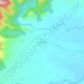 Topografische Karte Cabigaan, Höhe, Relief