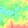 Topografische Karte Les Gâtines Nord, Höhe, Relief