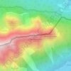 Topografische Karte Obere Wettersteinspitze, Höhe, Relief