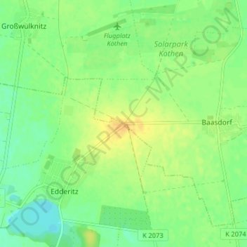 Topografische Karte Pilsenhöhe, Höhe, Relief