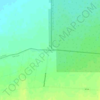 Topografische Karte El Cadillo, Höhe, Relief